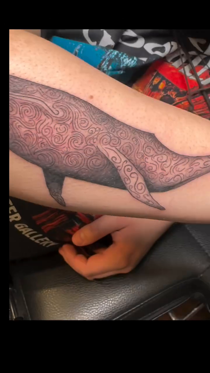 Tattoo by @alexanderhaber — dotwork, black_and_grey