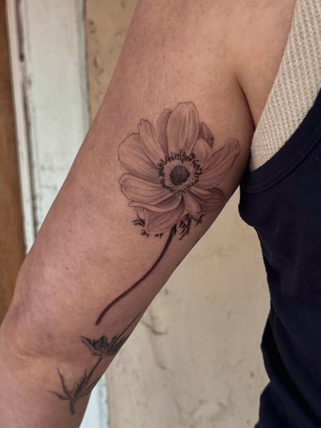 Tattoo by @cailintattoos — fine_line, black_and_grey