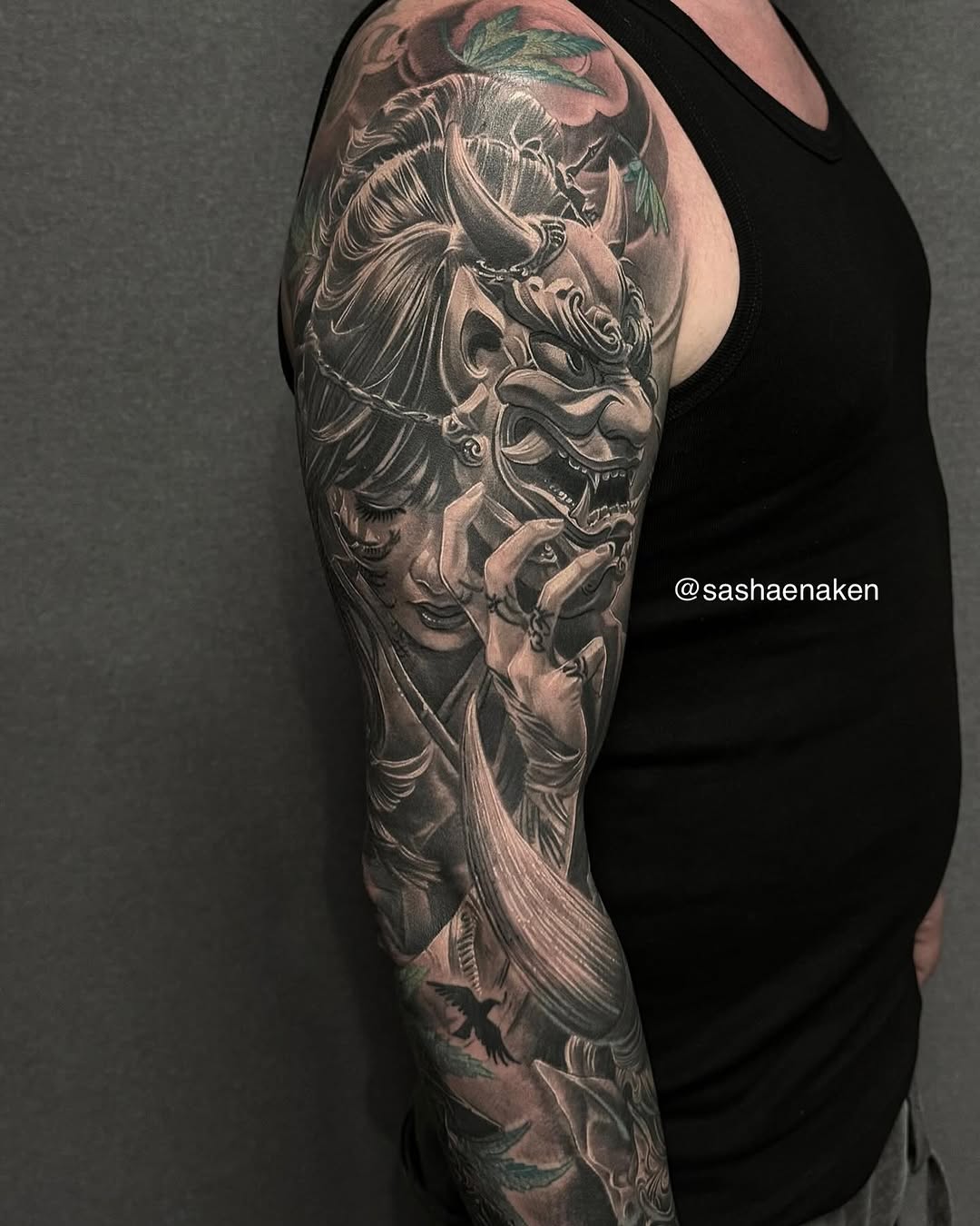 Tattoo by @sashaenaken — japanese_irezumi, realism