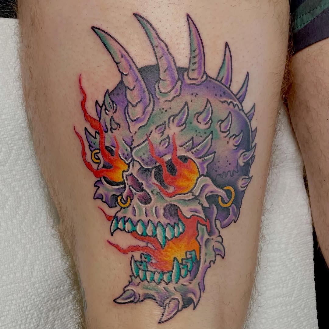 Tattoo by @jkill_tattoos — neo_traditional, black_and_grey