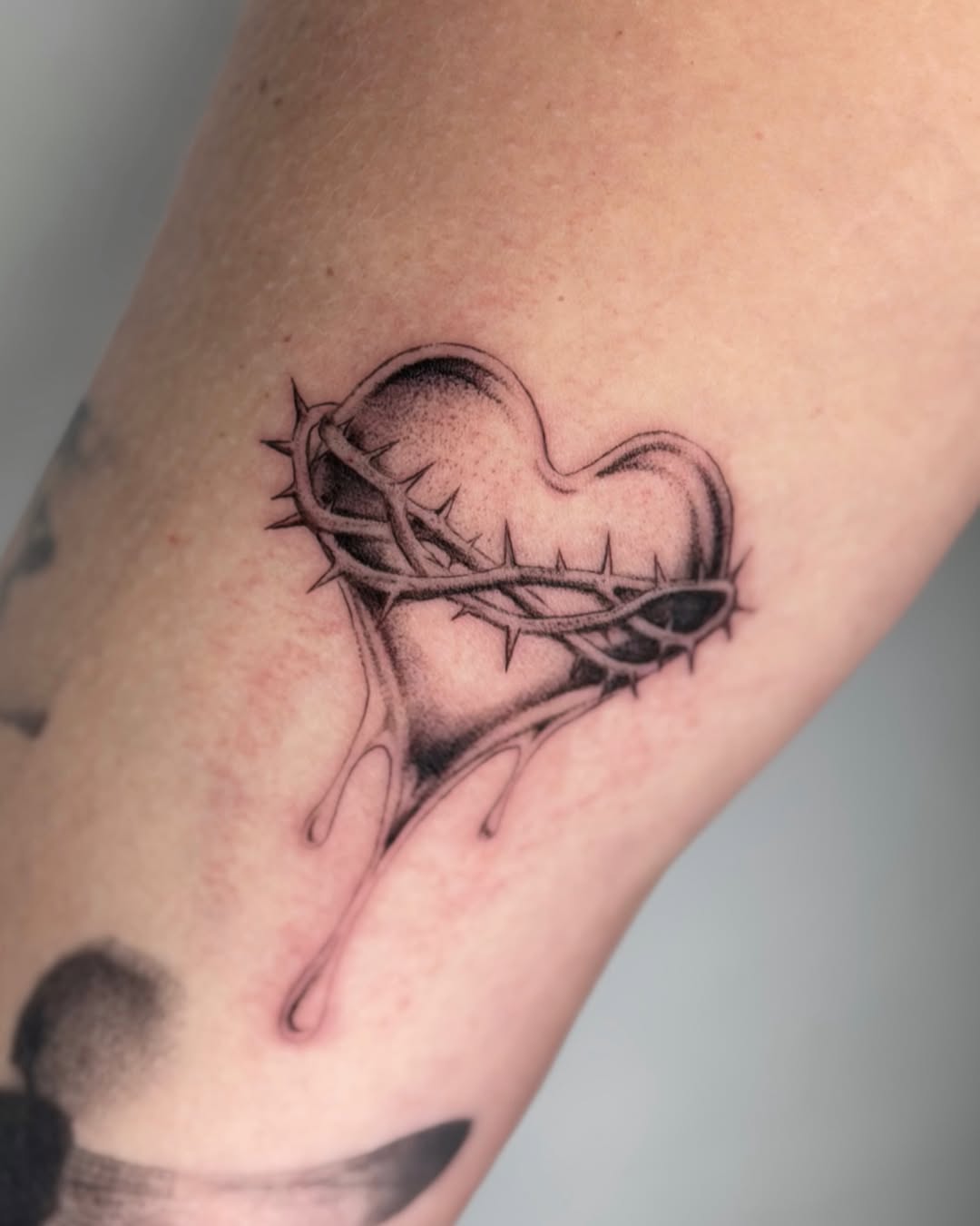 Tattoo by @finickyink โ black_and_grey, dark_realism