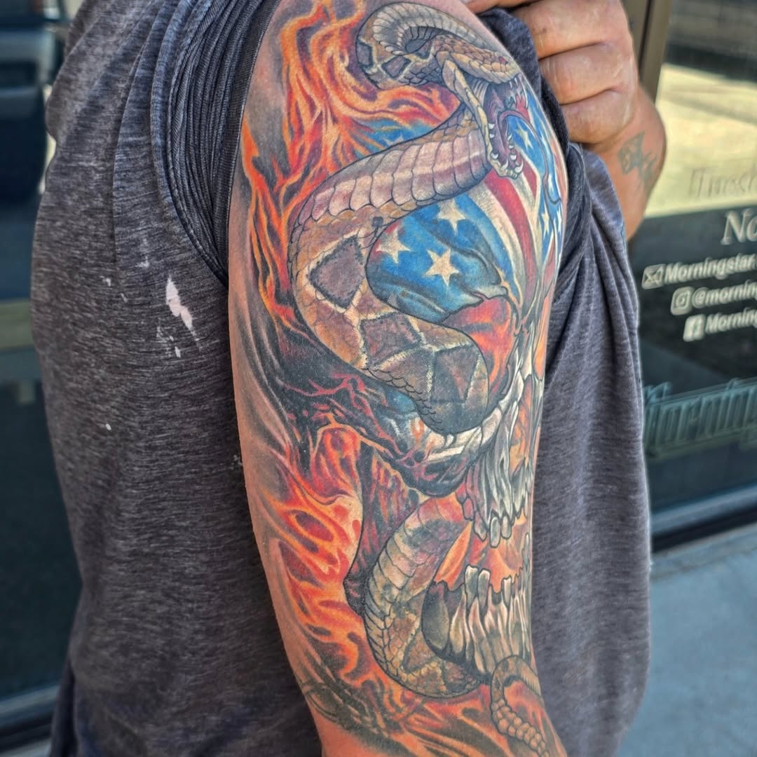 Tattoo by @wolffmantattoo — realism, dark_realism
