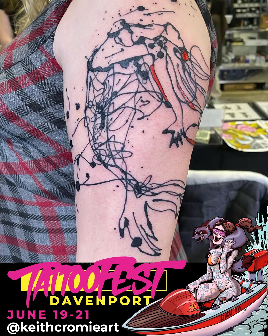 Tattoo by @keithcromieart — trash_polka