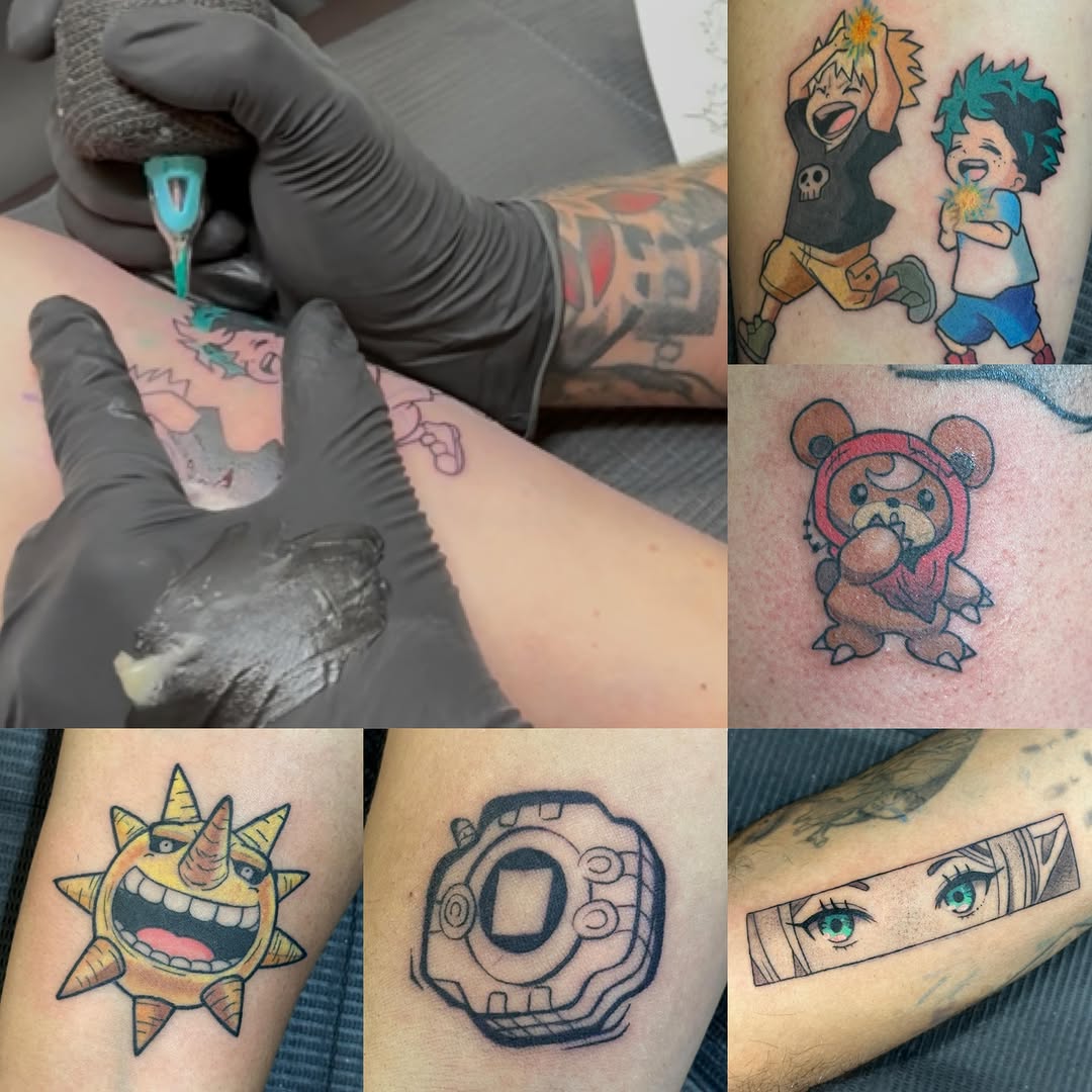Tattoo by @dhughestattoos — illustrative, anime