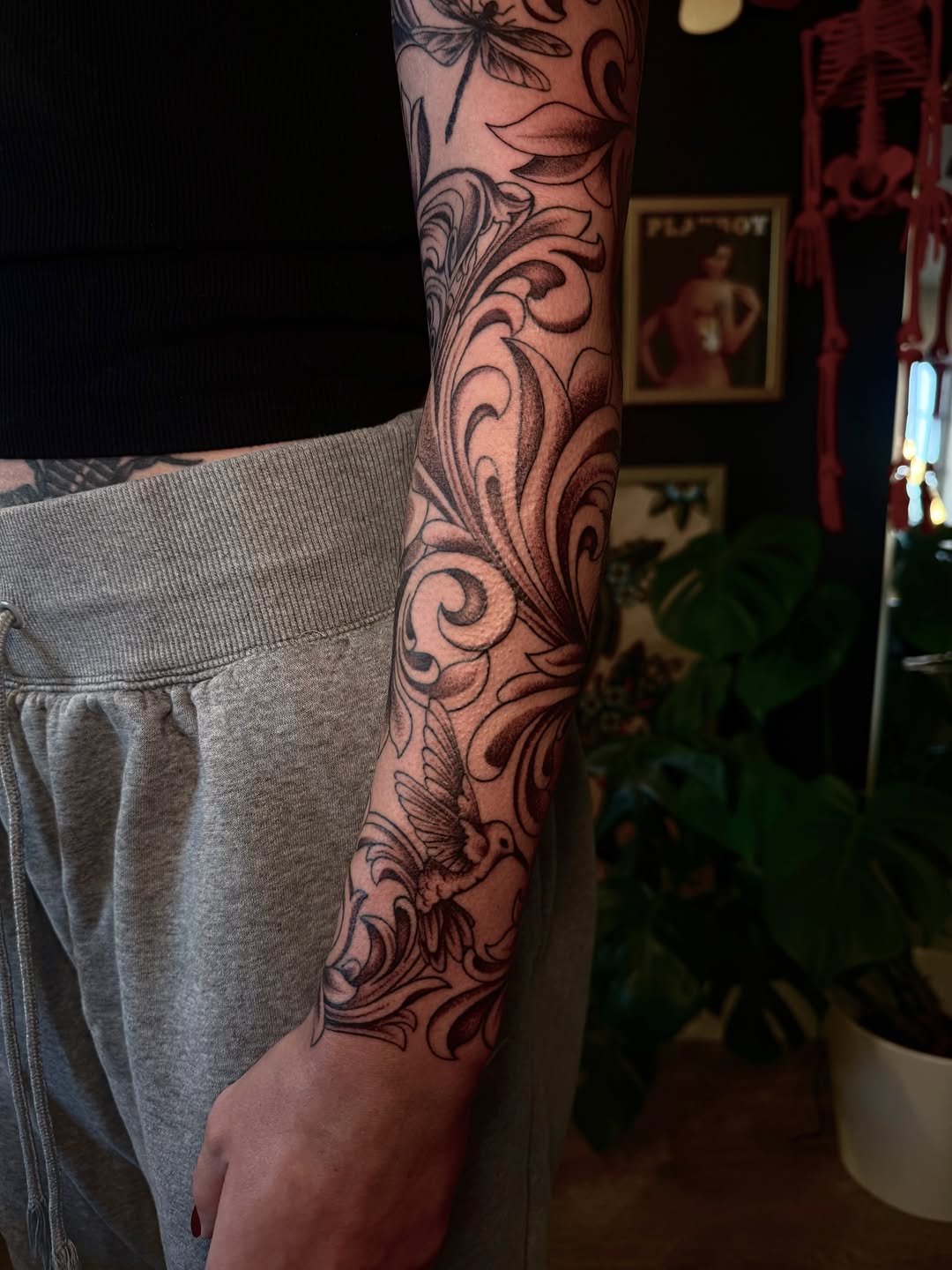Tattoo by @inked_by_ki — illustrative, black_and_grey