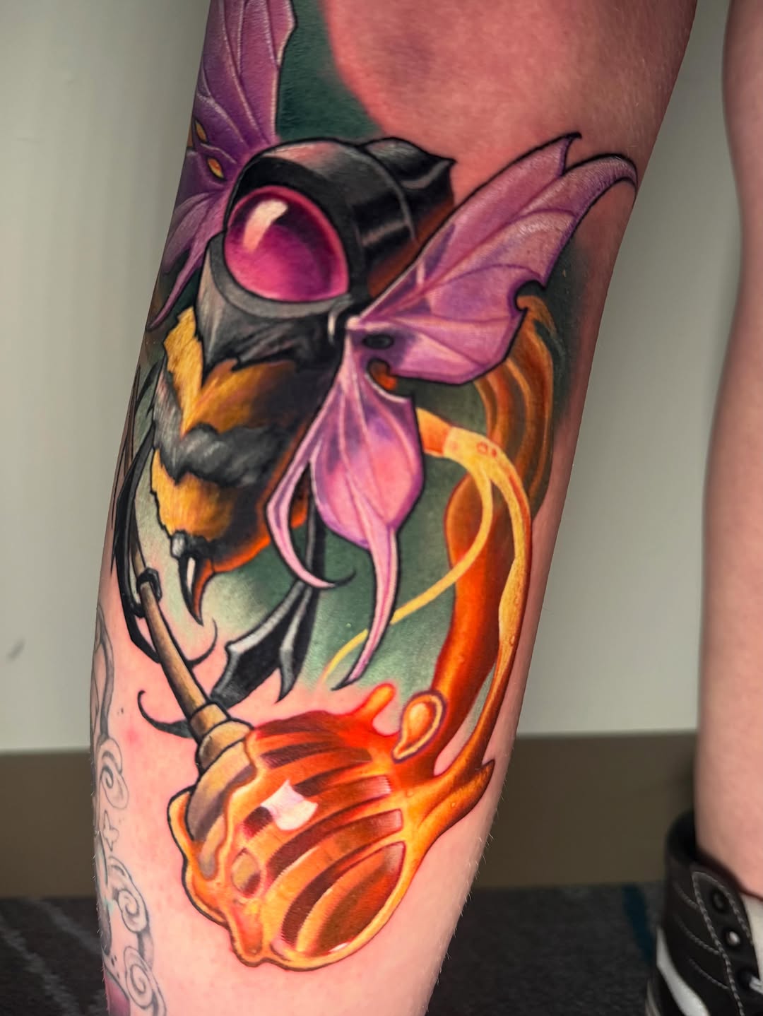 Tattoo by @oldmanfisk — new_school