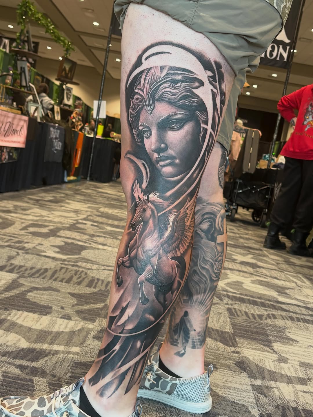 Tattoo by @bradbodenbendertattoos — realism, black_and_grey