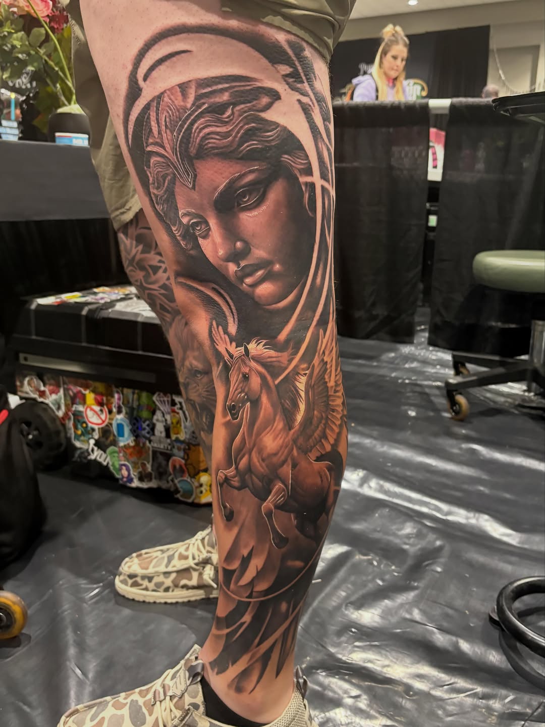 Tattoo by @bradbodenbendertattoos — realism, black_and_grey