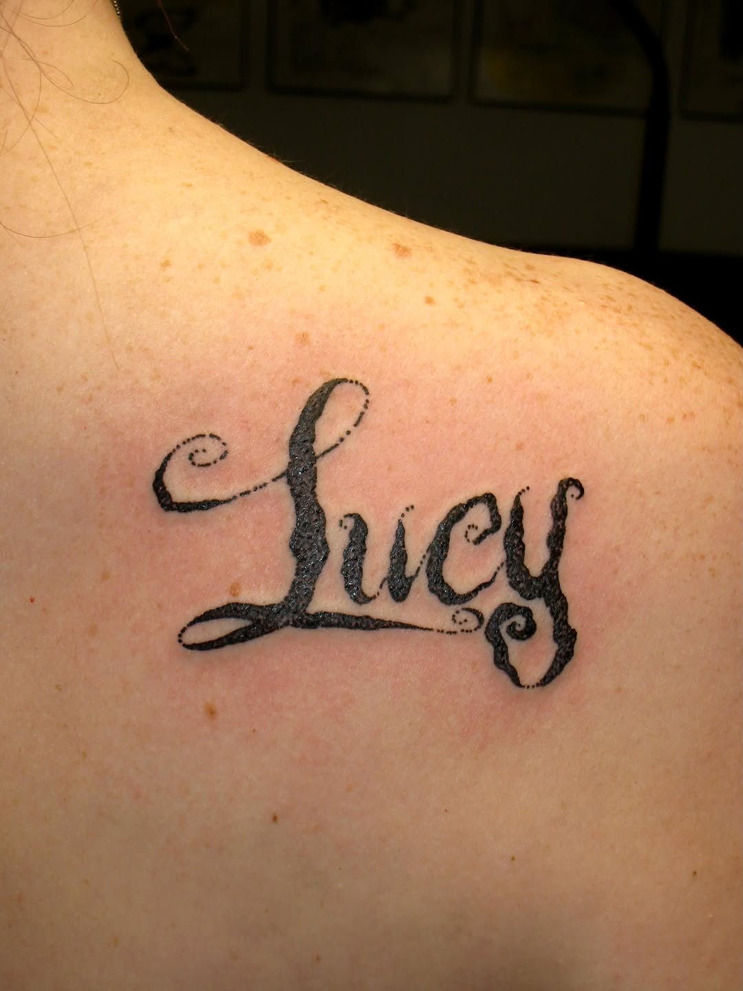 Tattoo by @whatisheavenlike — lettering_script, chicano