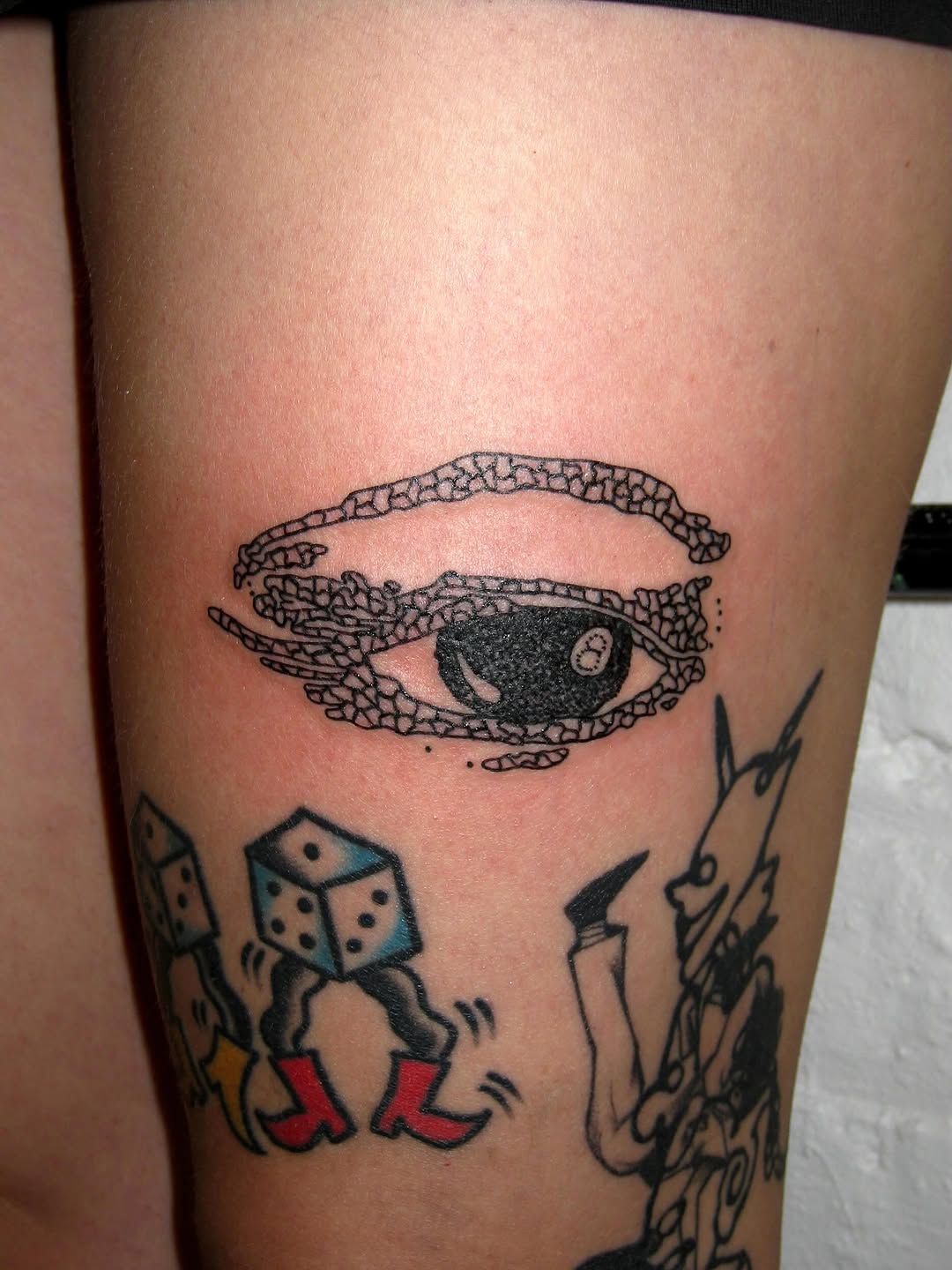 Tattoo by @whatisheavenlike — black_and_grey, illustrative