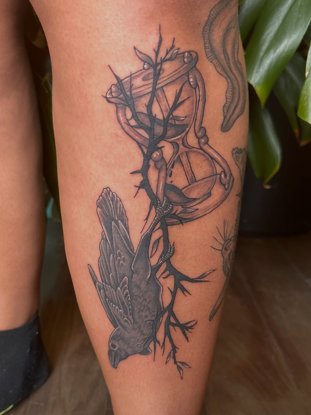 Tattoo by @sarahransom.tattoos — illustrative, dark_realism
