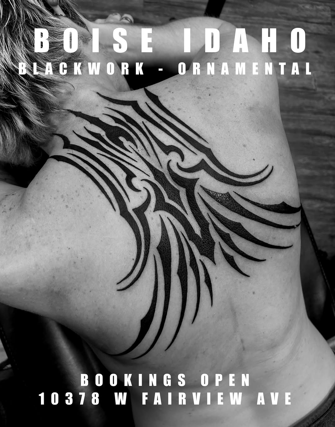 Tattoo by @dokkaebi_ink — blackwork, ornamental
