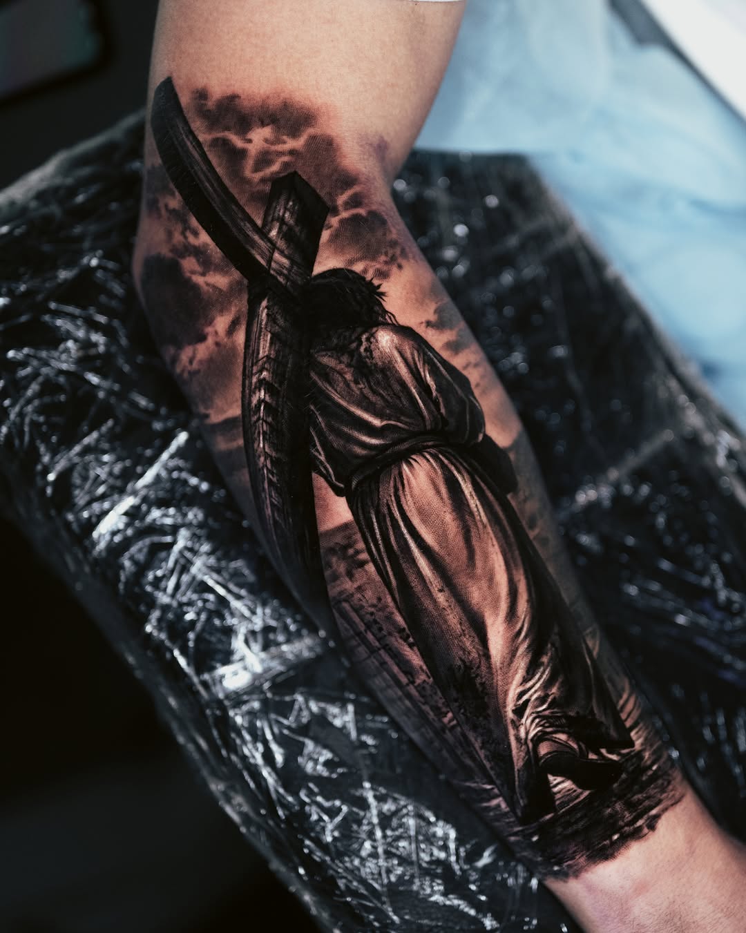 Tattoo by @the_marcs — realism, black_and_grey
