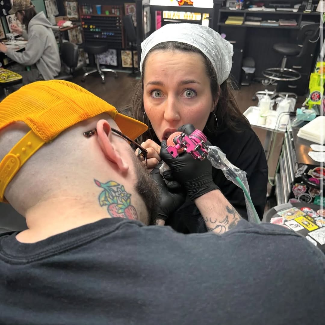 Tattoo by @weepingolive — illustrative, color