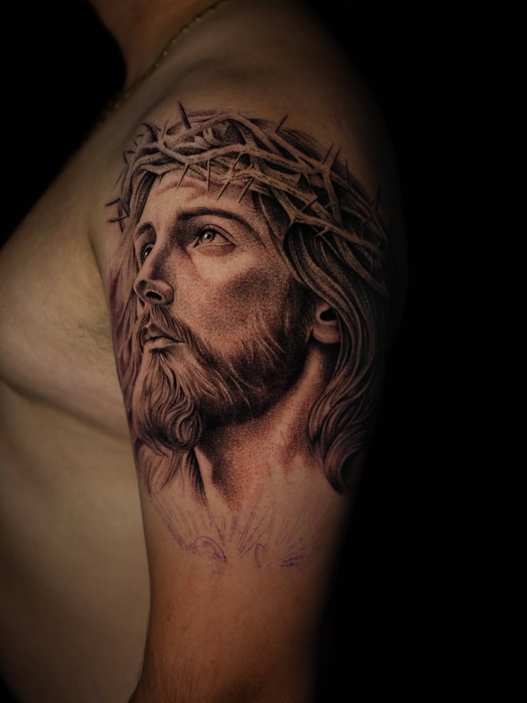 Tattoo by @estevez.ink — realism, black_and_grey