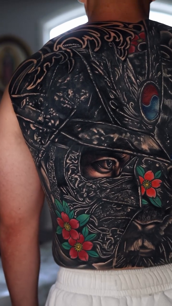 Tattoo by @bigg_pimpingg — japanese_irezumi, black_and_grey