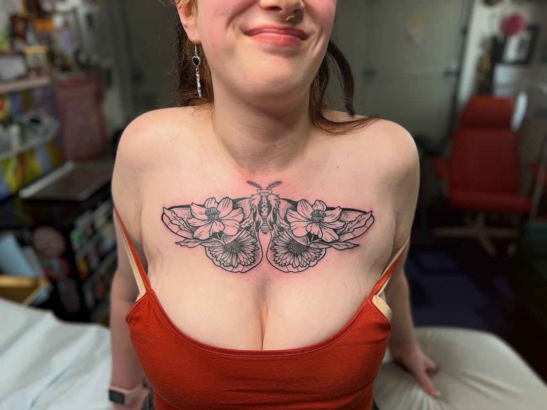 Tattoo by @flatrabbitstudio — illustrative, black_and_grey
