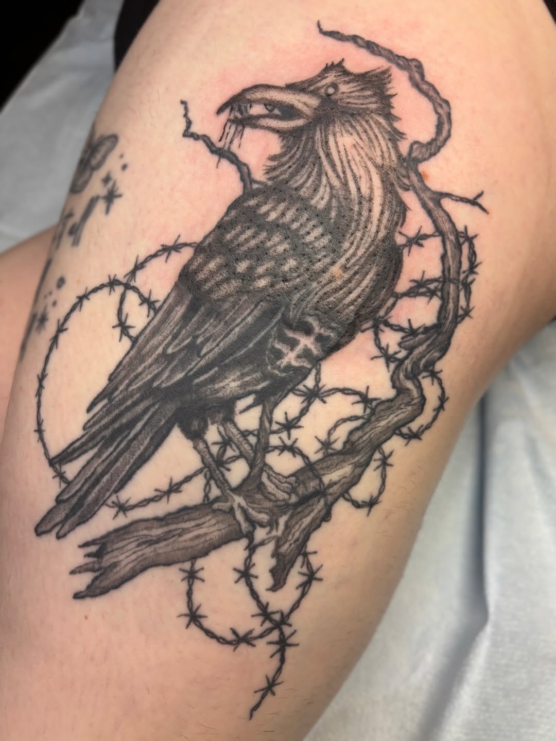 Tattoo by @cooperfckingtats — blackwork