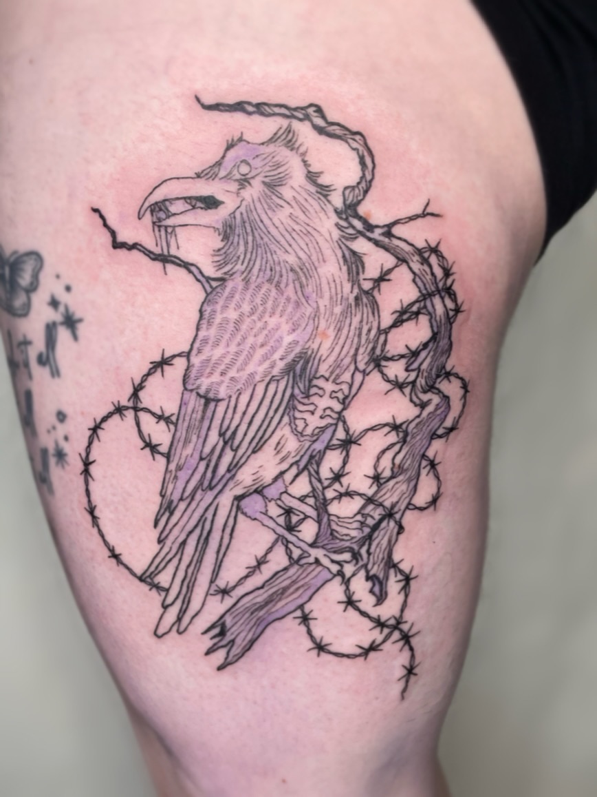 Tattoo by @cooperfckingtats — blackwork