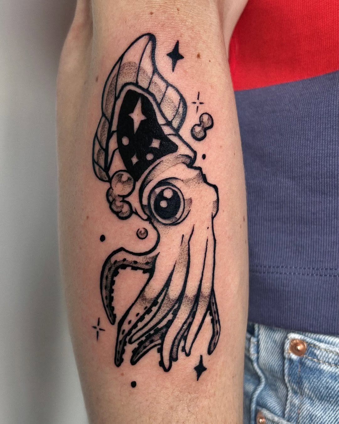 Tattoo by @unsaintlytattoo — blackwork
