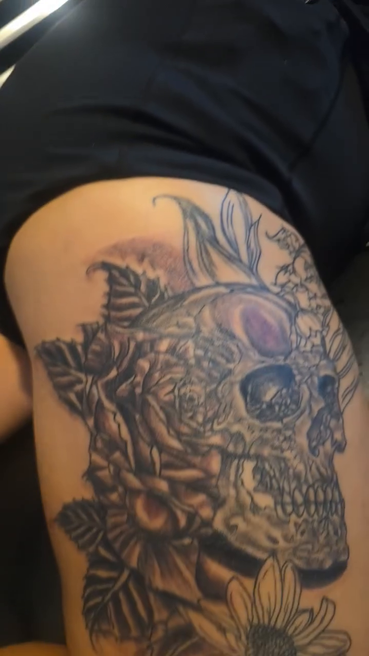 Tattoo by @bedlamz1547tattoo_ — black_and_grey, realism