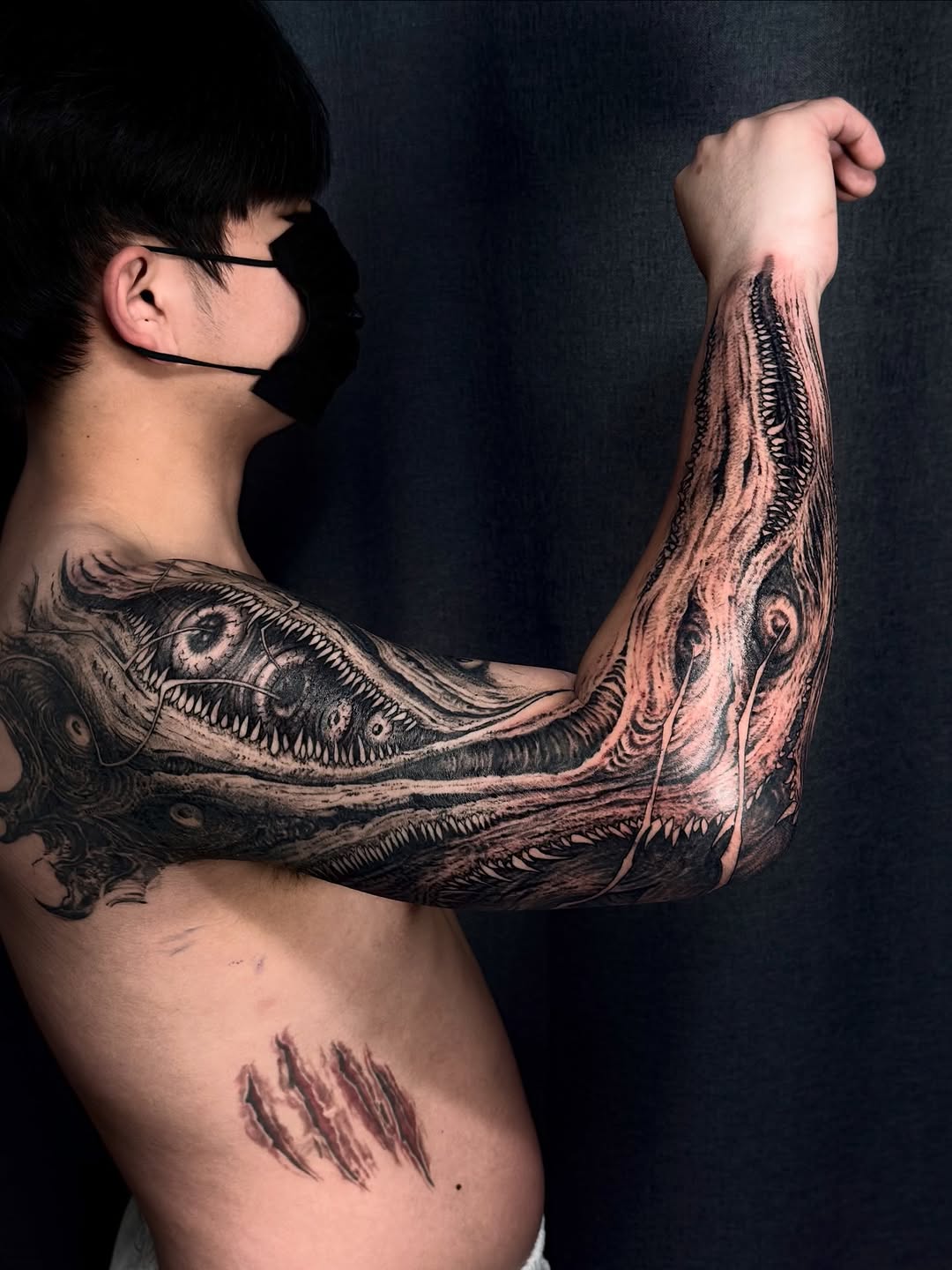 Tattoo by @3k_tat_too — black_and_grey, realism