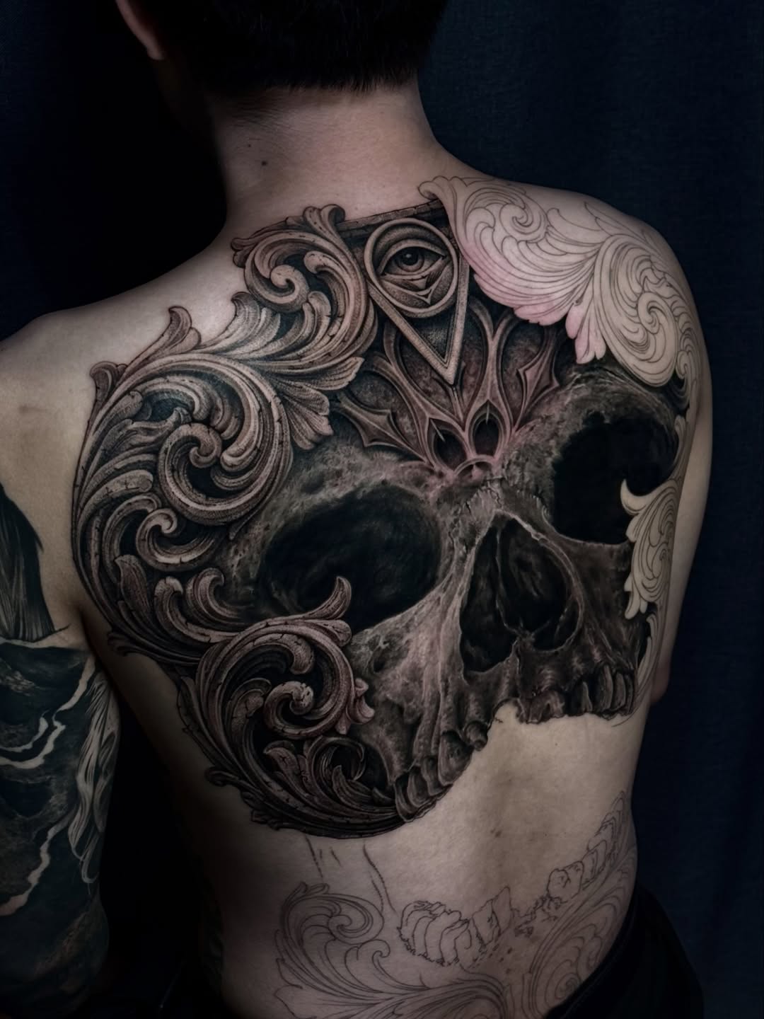 Tattoo by @3k_tat_too — realism, black_and_grey