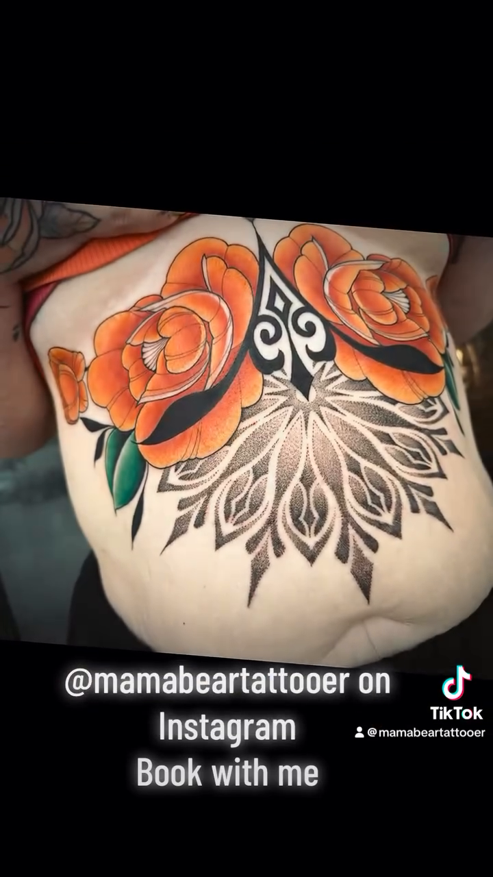 Tattoo by @mamabeartattooer — neo_traditional, black_and_grey