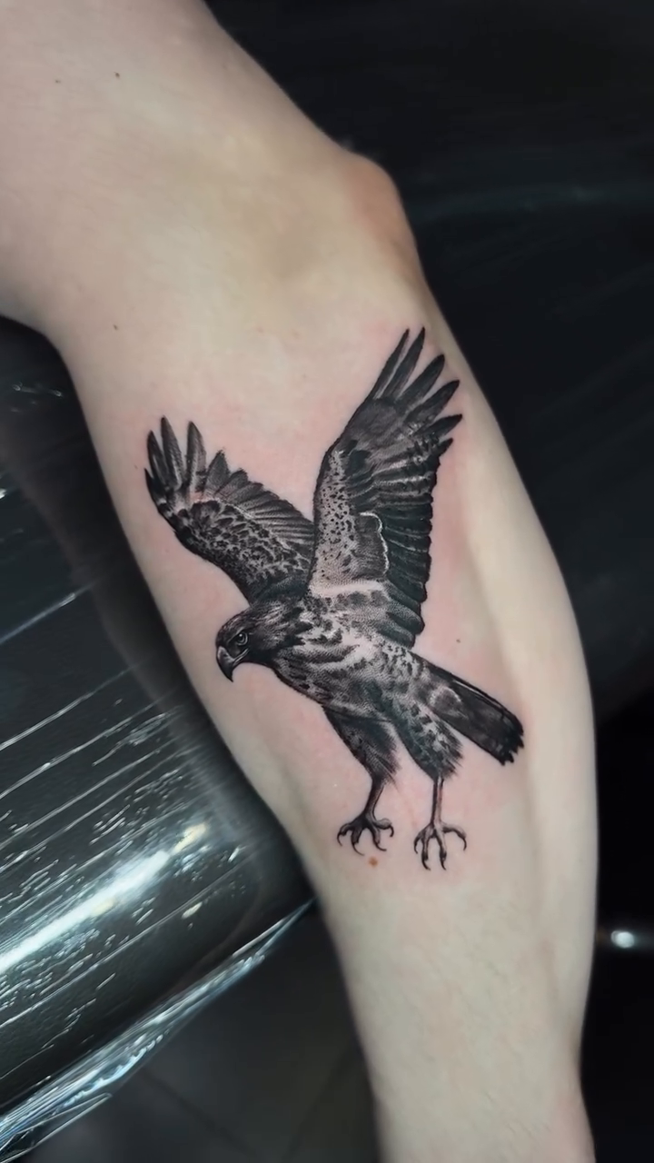 Tattoo by @katherinatattoos — realism, black_and_grey