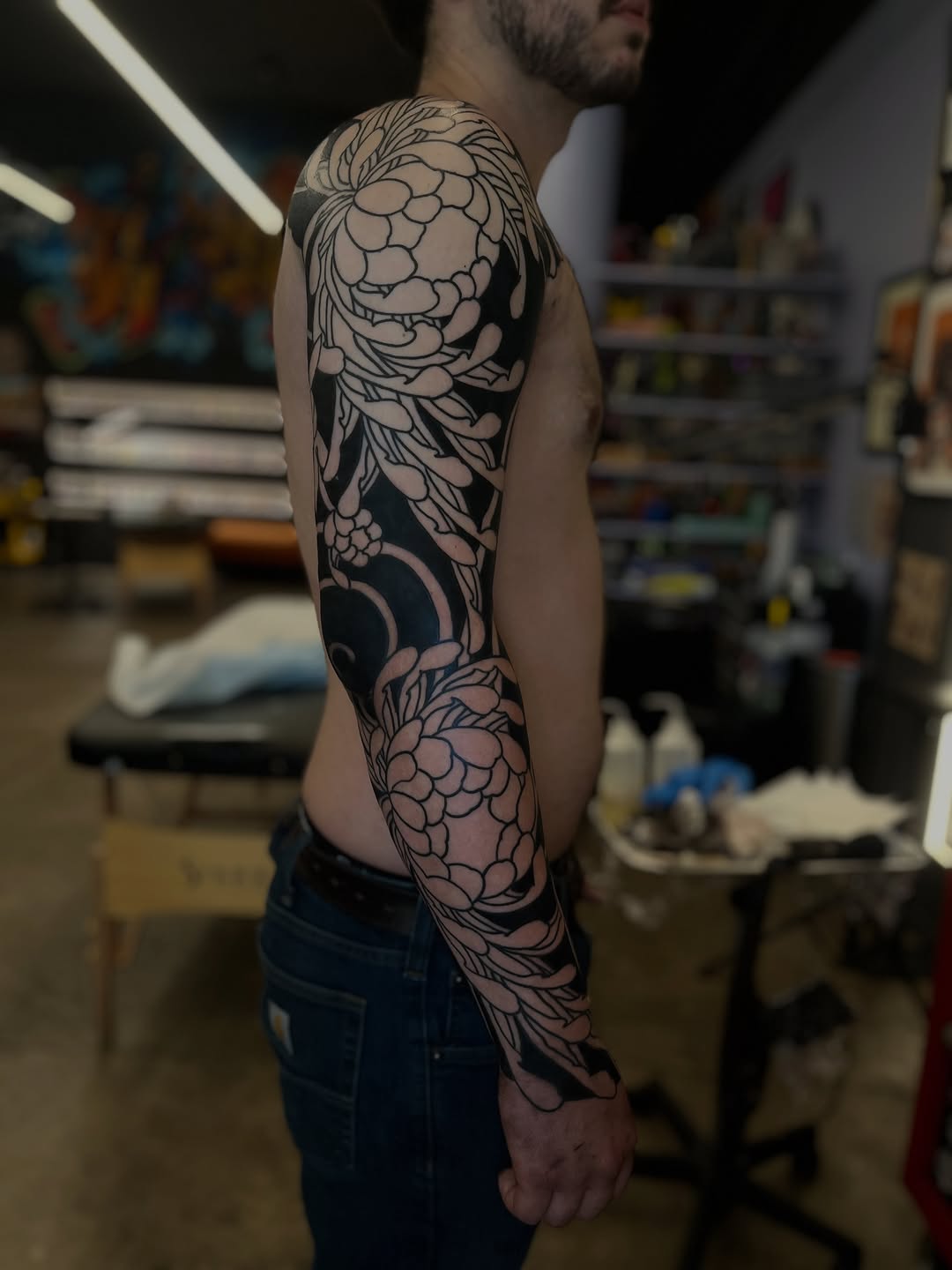 Tattoo by @ichibotattoos — japanese_irezumi, blackwork