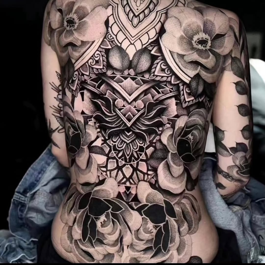 Tattoo by @borisbianchi — blackwork, ornamental