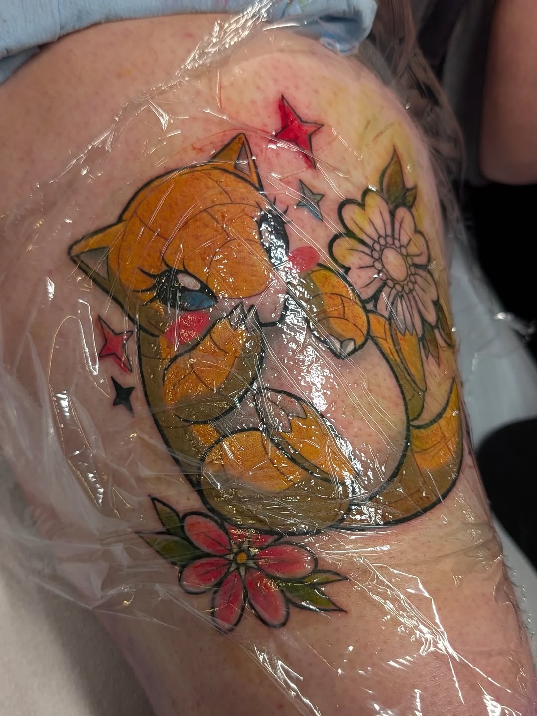Tattoo by @cicadaqueen.ink — new_school, anime