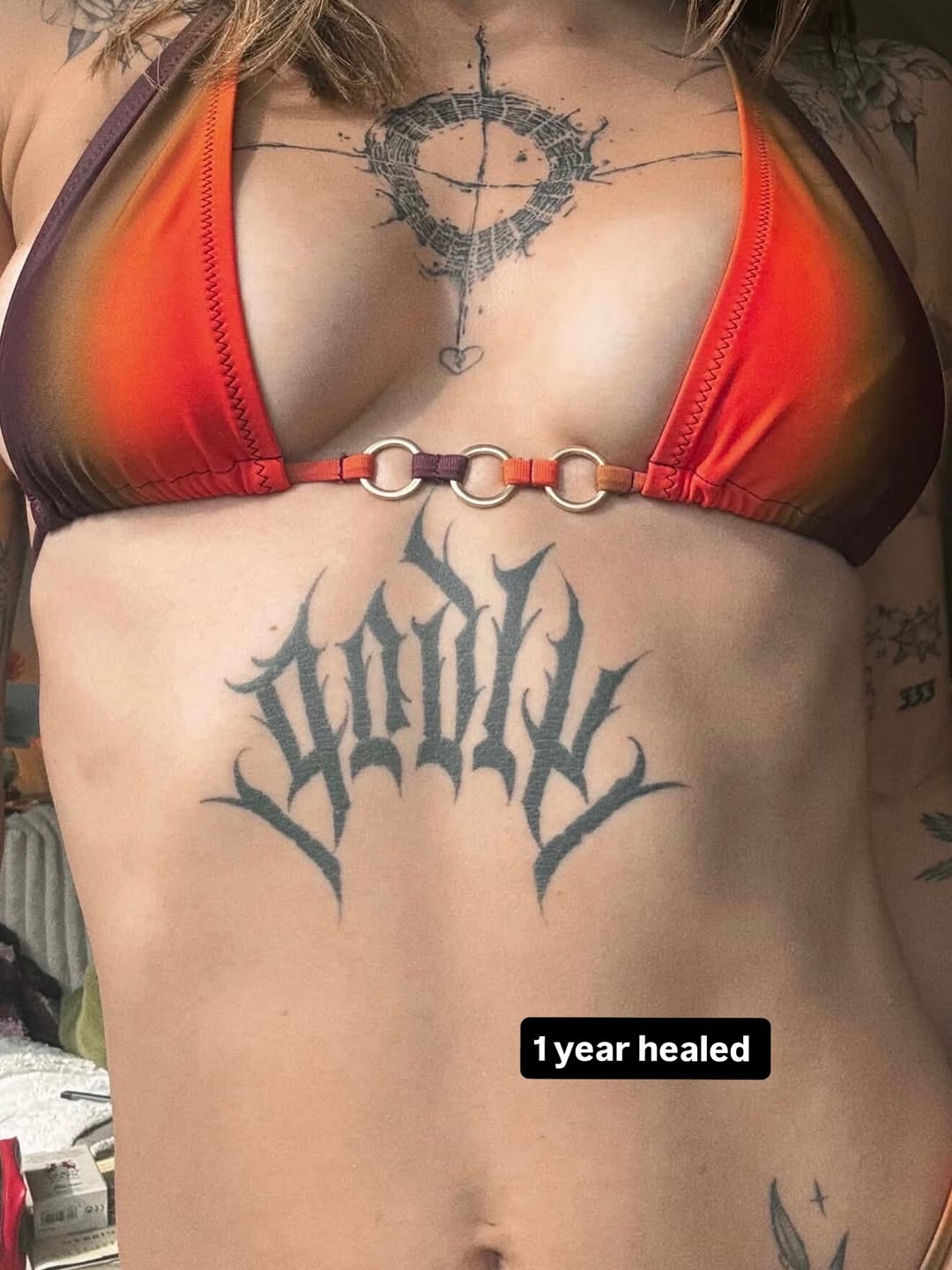 Tattoo by @line_ink — blackwork, lettering_script