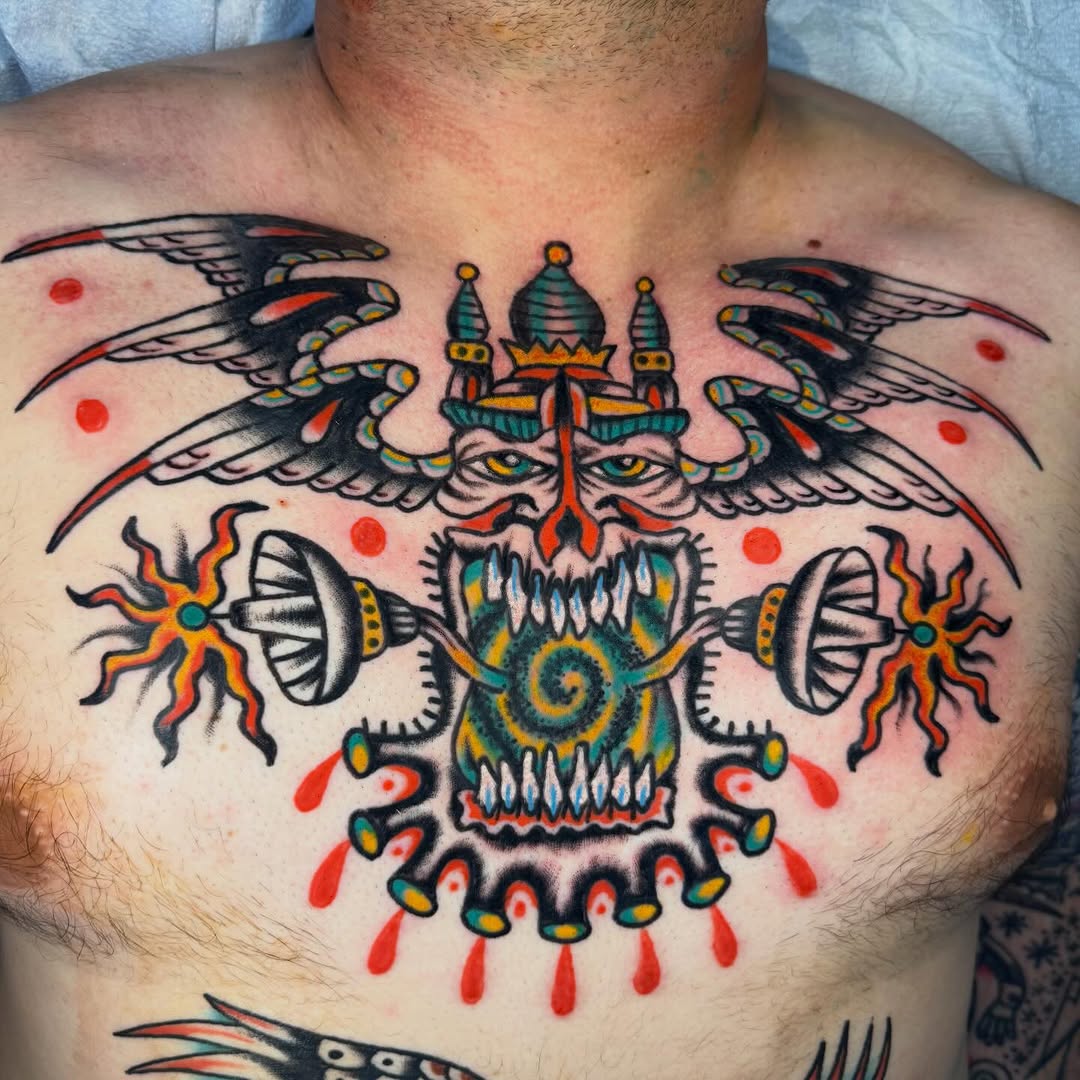 Tattoo by @emil.dz.tattoo โ american_traditional, illustrative