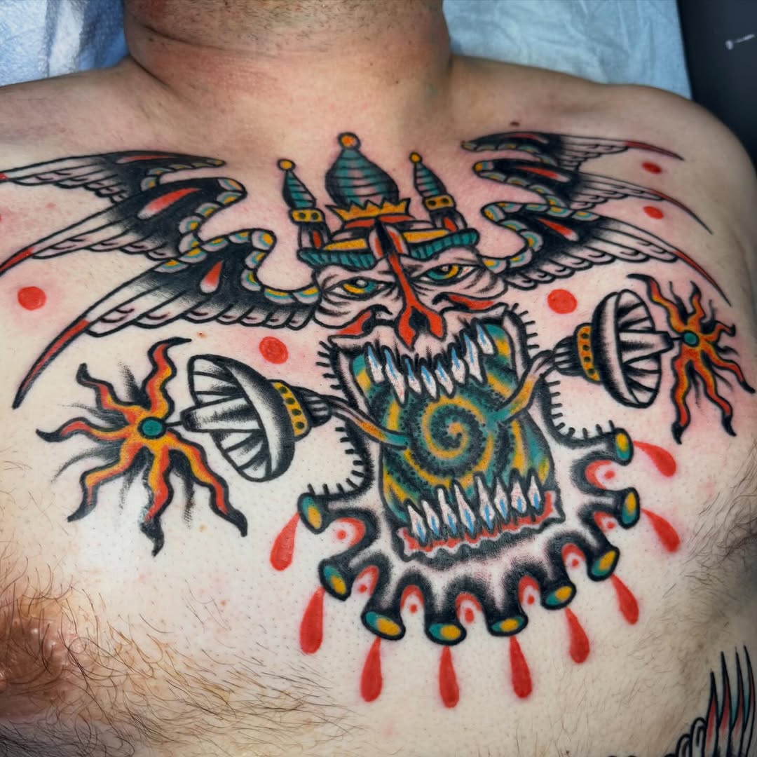 Tattoo by @emil.dz.tattoo โ american_traditional, illustrative