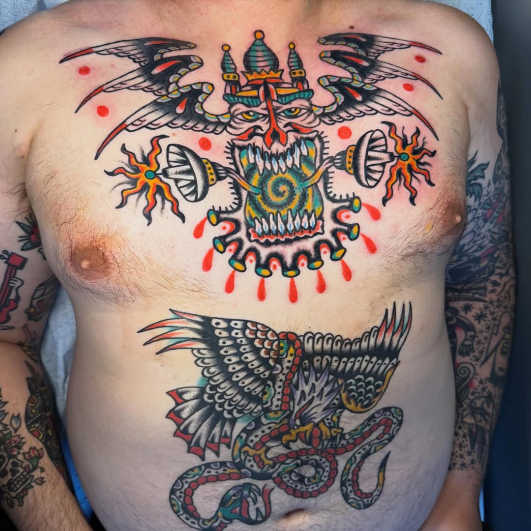 Tattoo by @emil.dz.tattoo โ american_traditional, illustrative