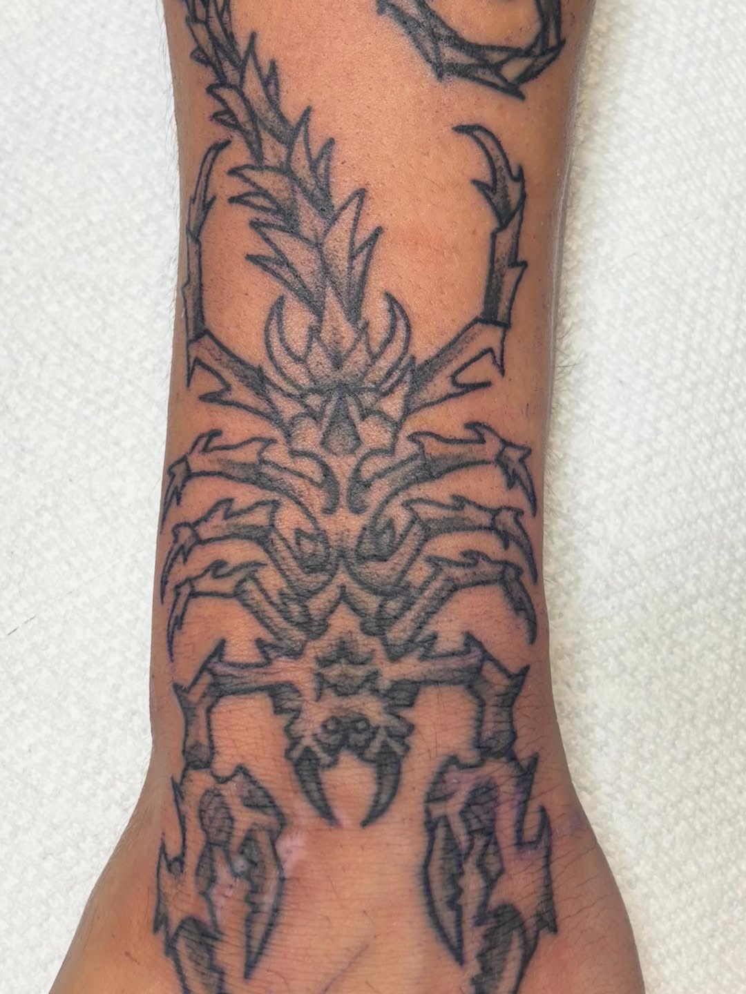 Tattoo by @scottattoos — blackwork