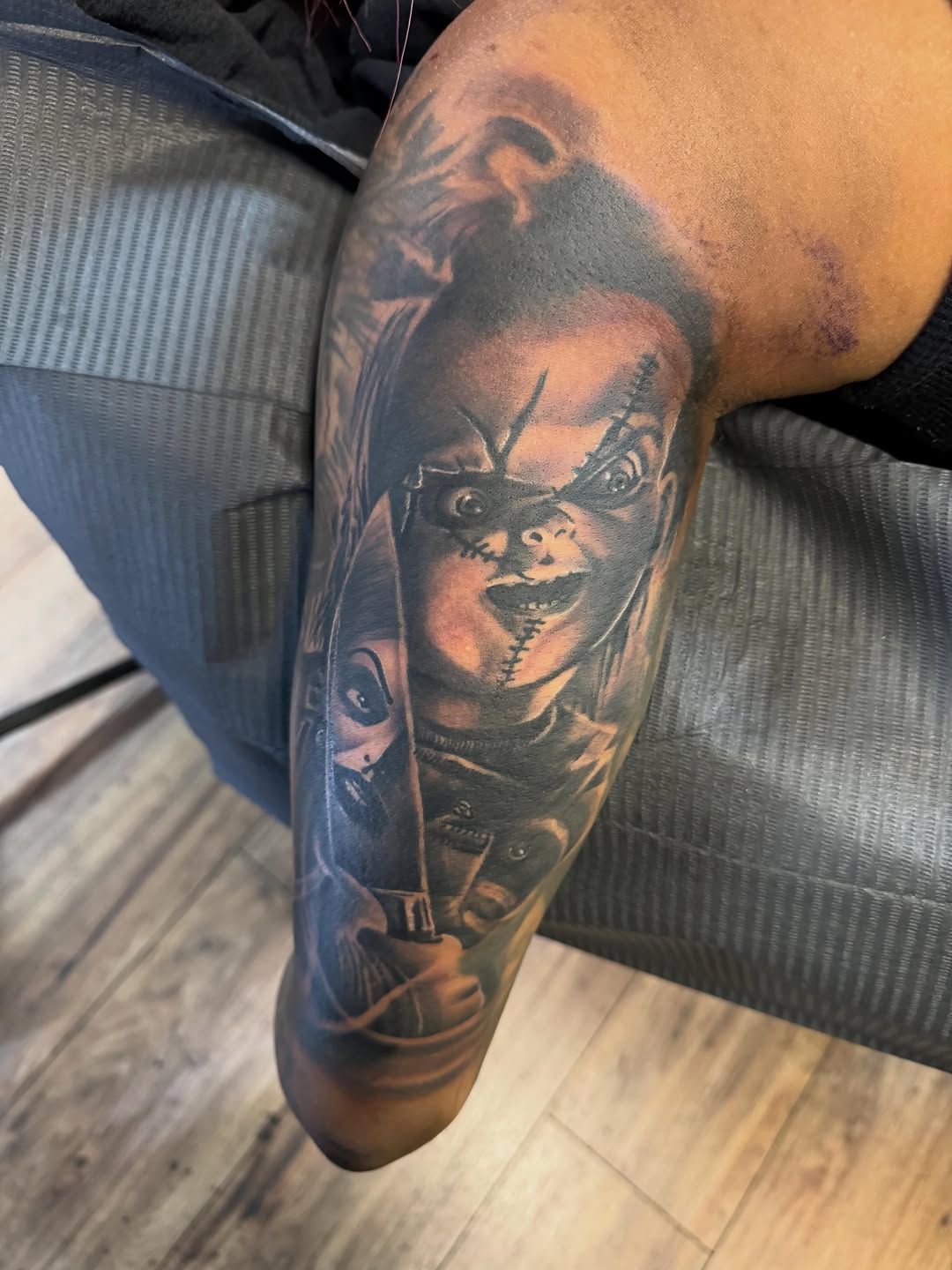 Tattoo by @crea8tive_director โ realism, dark_realism