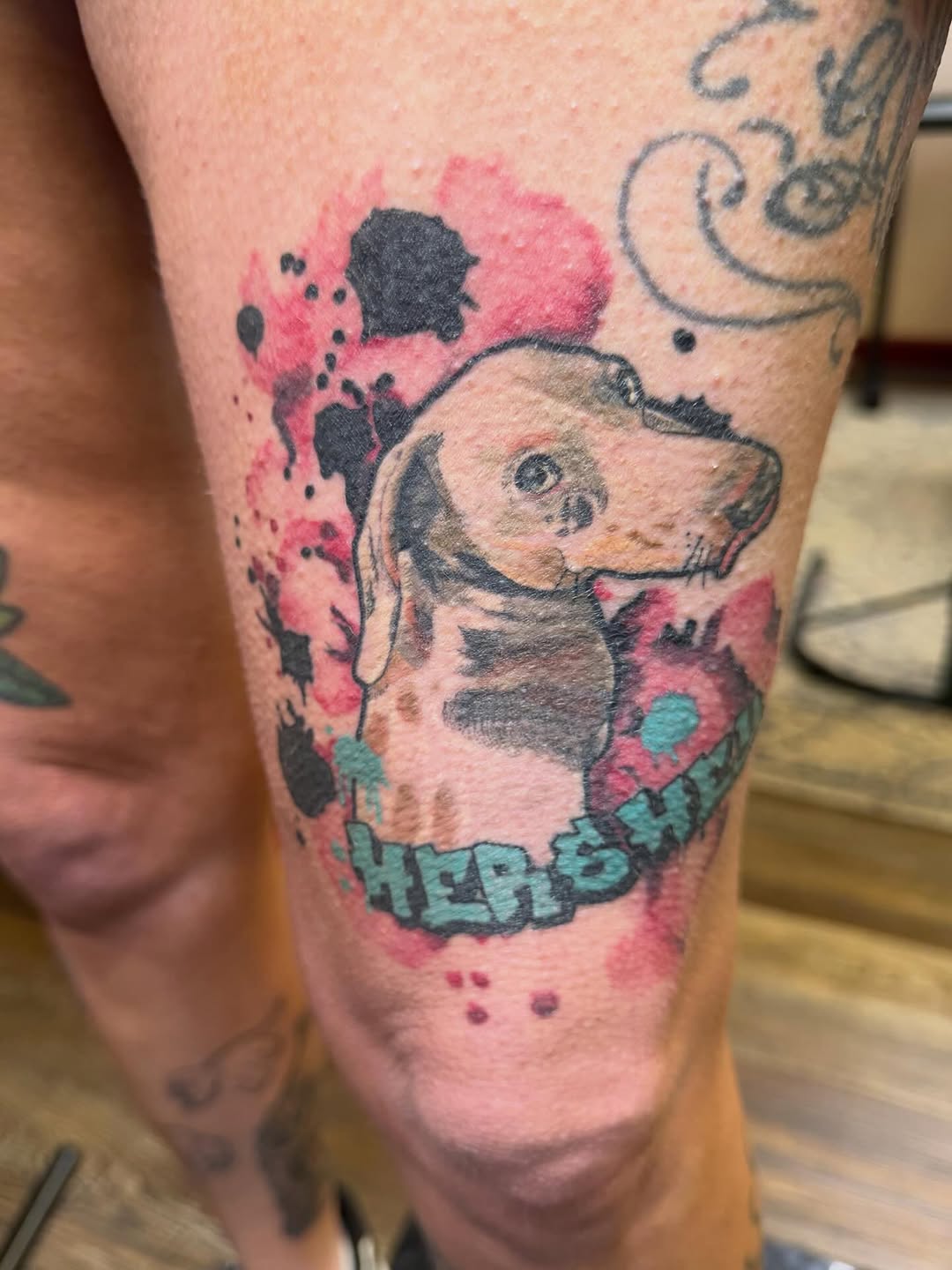 Tattoo by @hatchetfoot_art — realism, watercolor