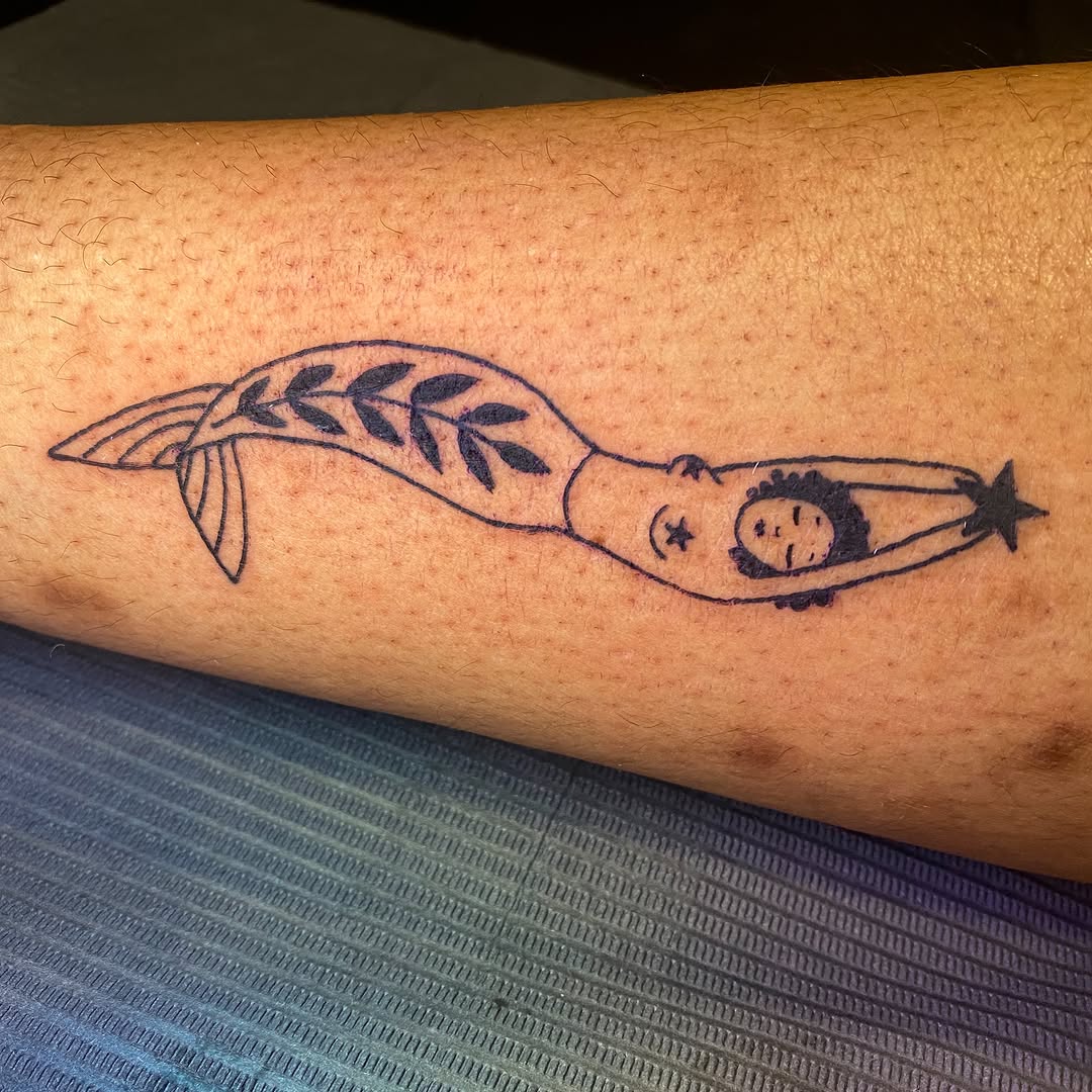 Tattoo by @axelhoney — fine_line