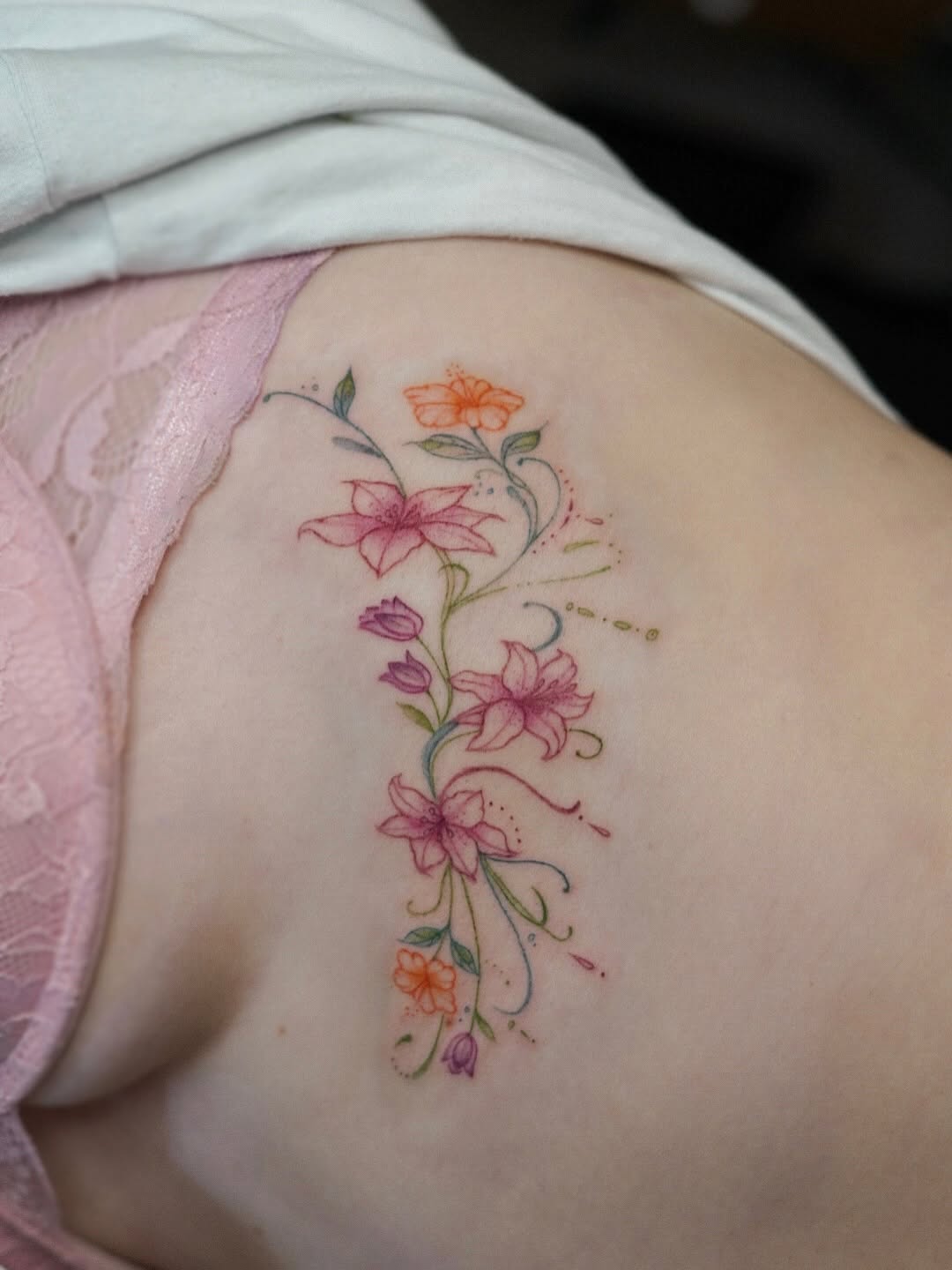 Tattoo by @aya_art.ink β fine_line, watercolor
