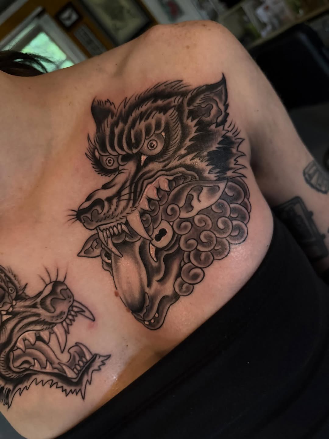 Tattoo by @stephen.reaves.92 — japanese_irezumi, black_and_grey