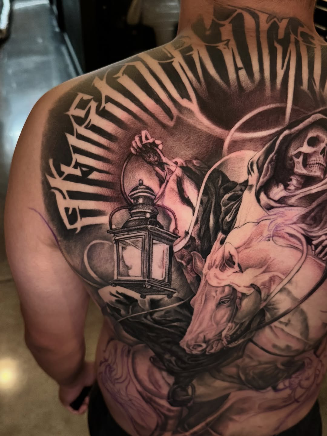 Tattoo by @art.by.saro โ realism, black_and_grey