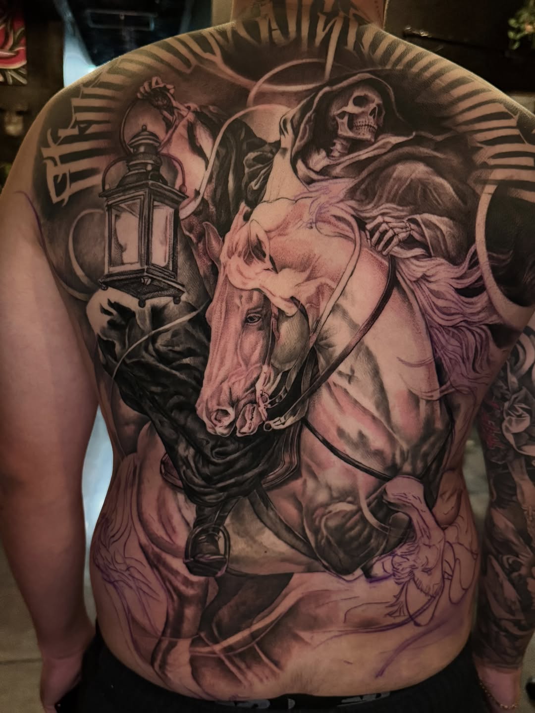 Tattoo by @art.by.saro โ realism, black_and_grey