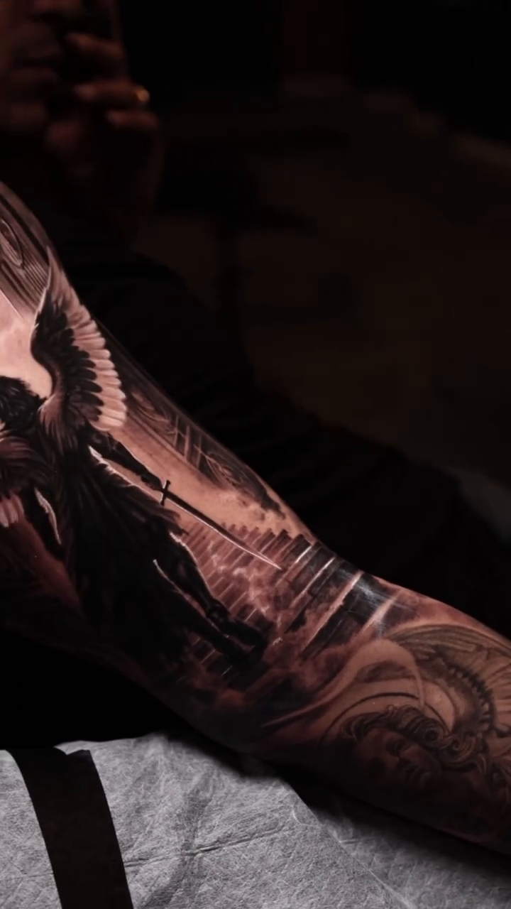Tattoo by @steven1nk — realism, black_and_grey