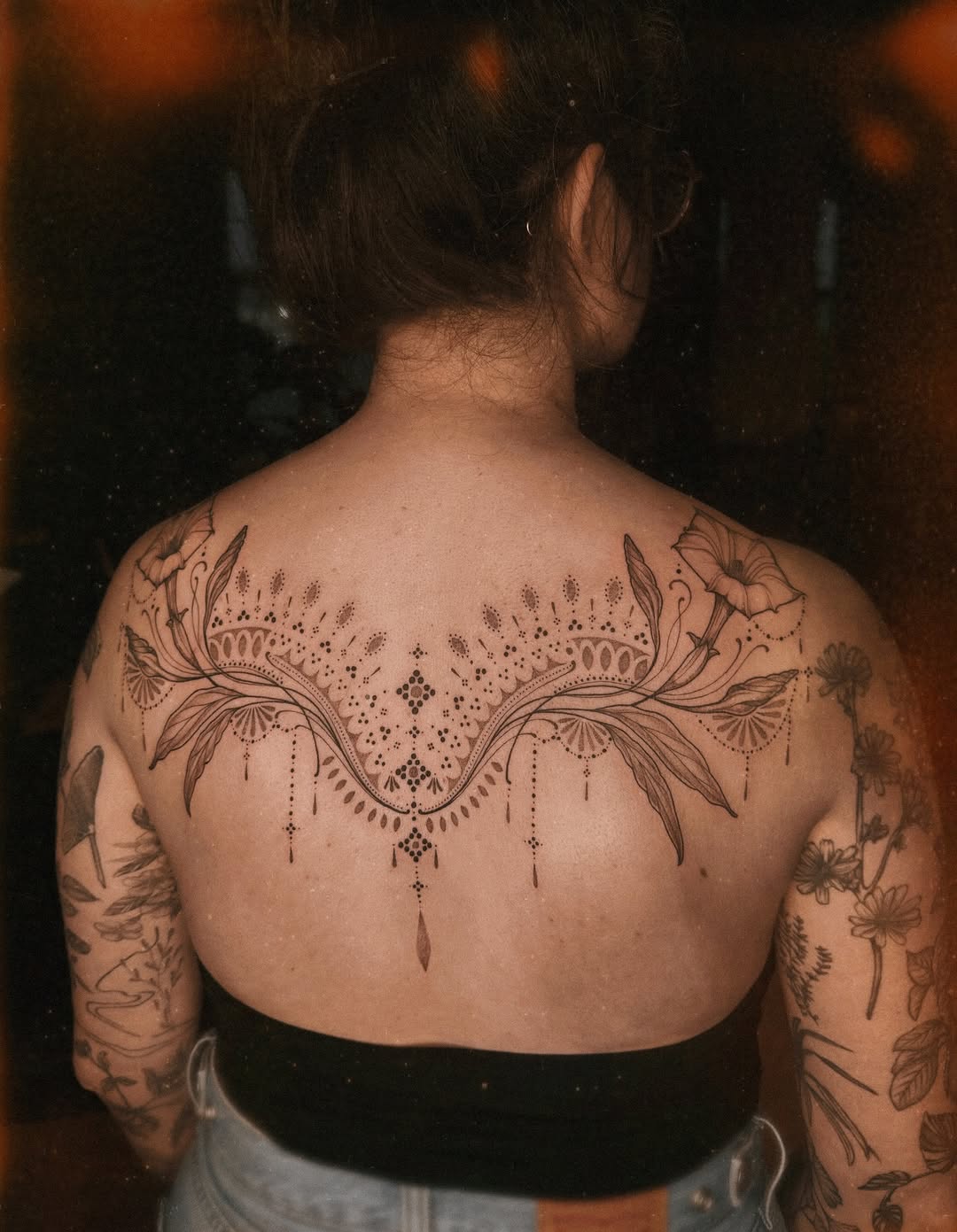 Tattoo by @mushrooomqueen β fine_line, dotwork