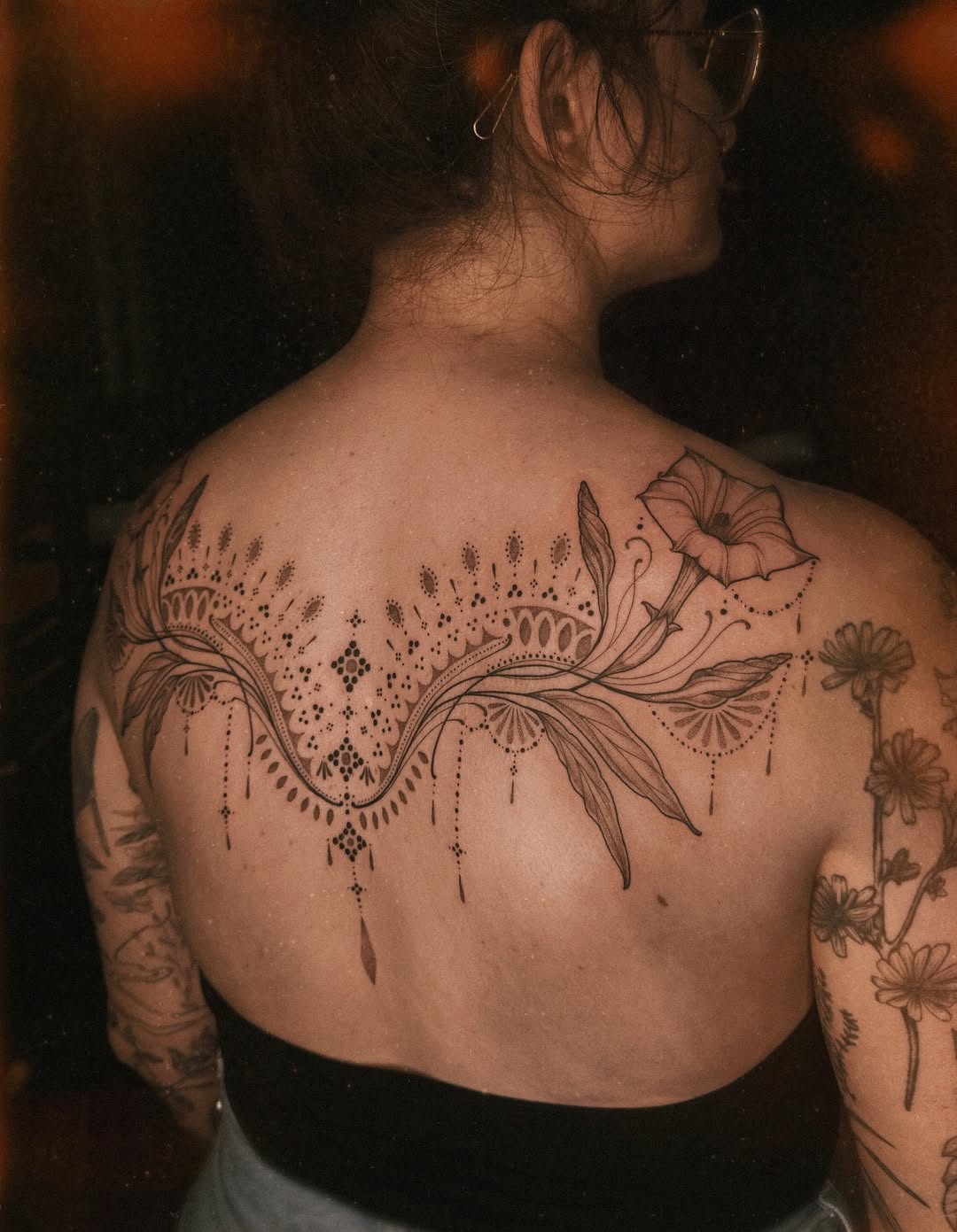 Tattoo by @mushrooomqueen β fine_line, ornamental