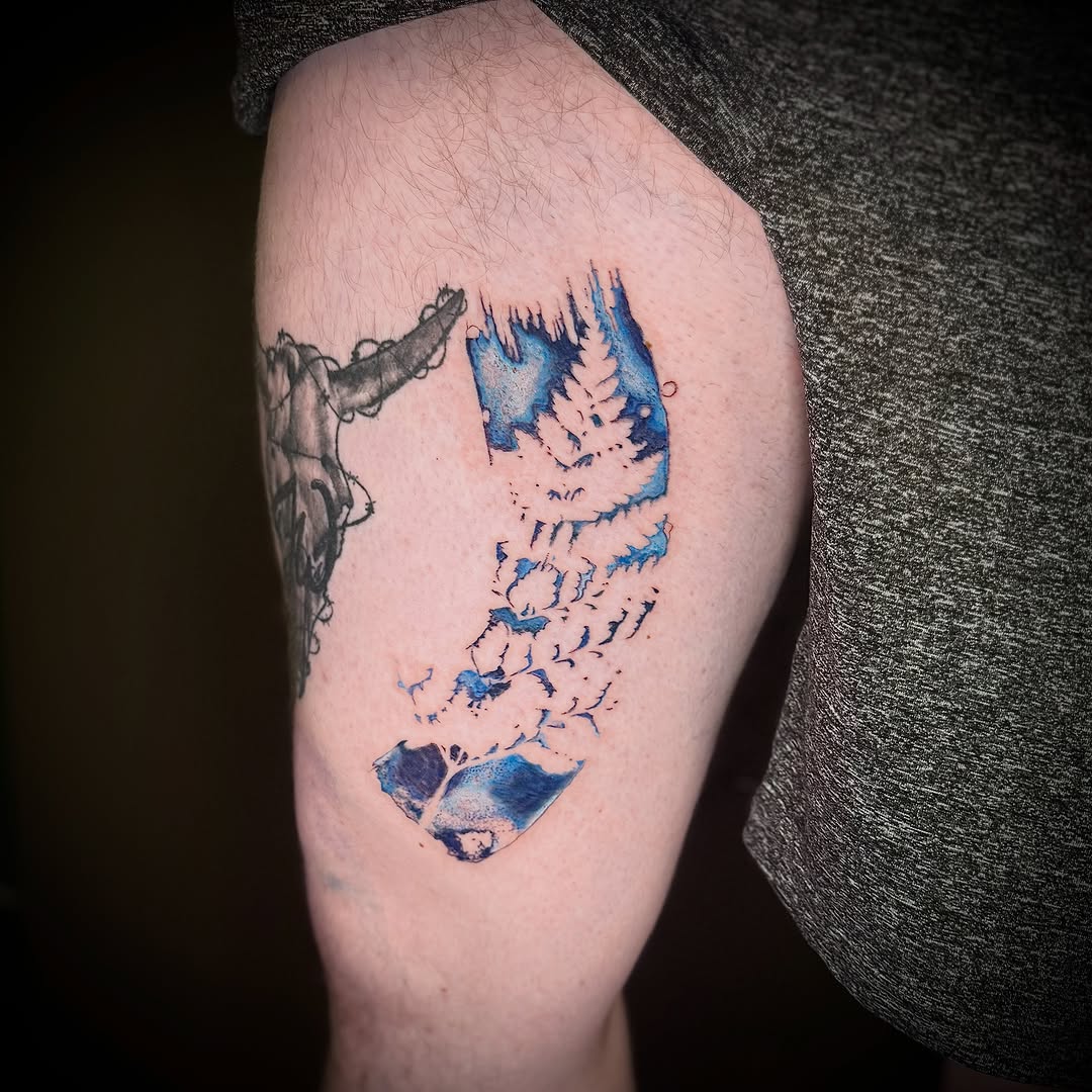 Tattoo by @janai.artistry β watercolor, black_and_grey