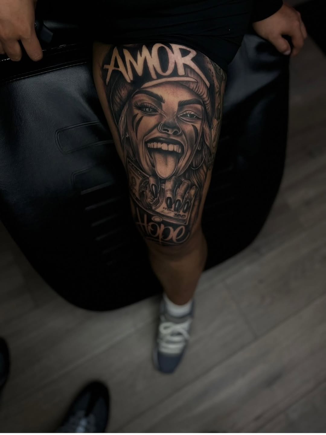 Tattoo by @el_enano_tatto — realism, lettering_script