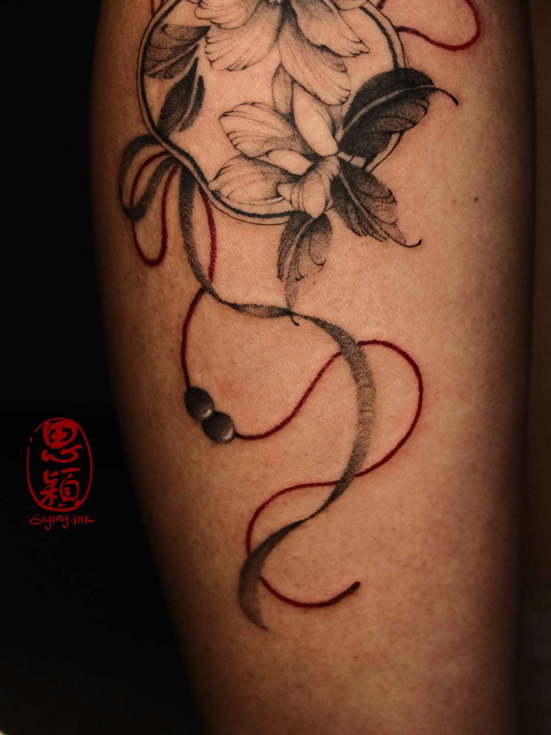 Tattoo by @siying.ink โ illustrative, black_and_grey